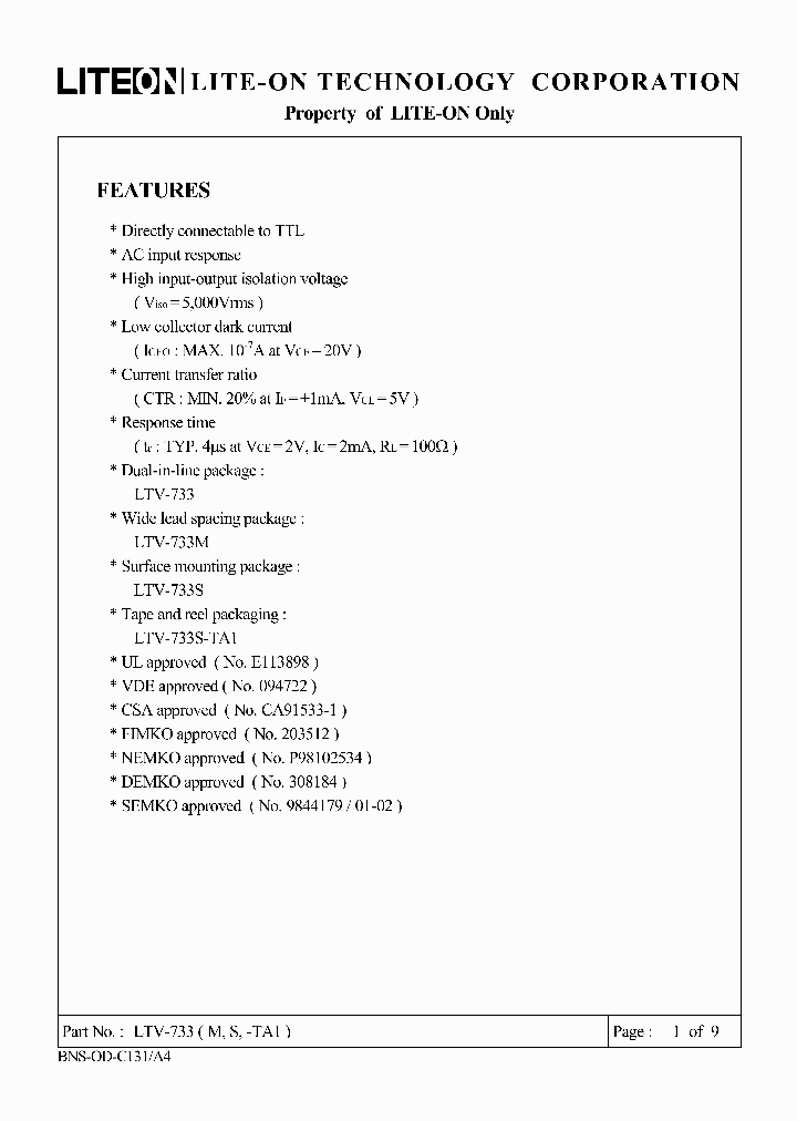 LTV-733-TA1_1437283.PDF Datasheet