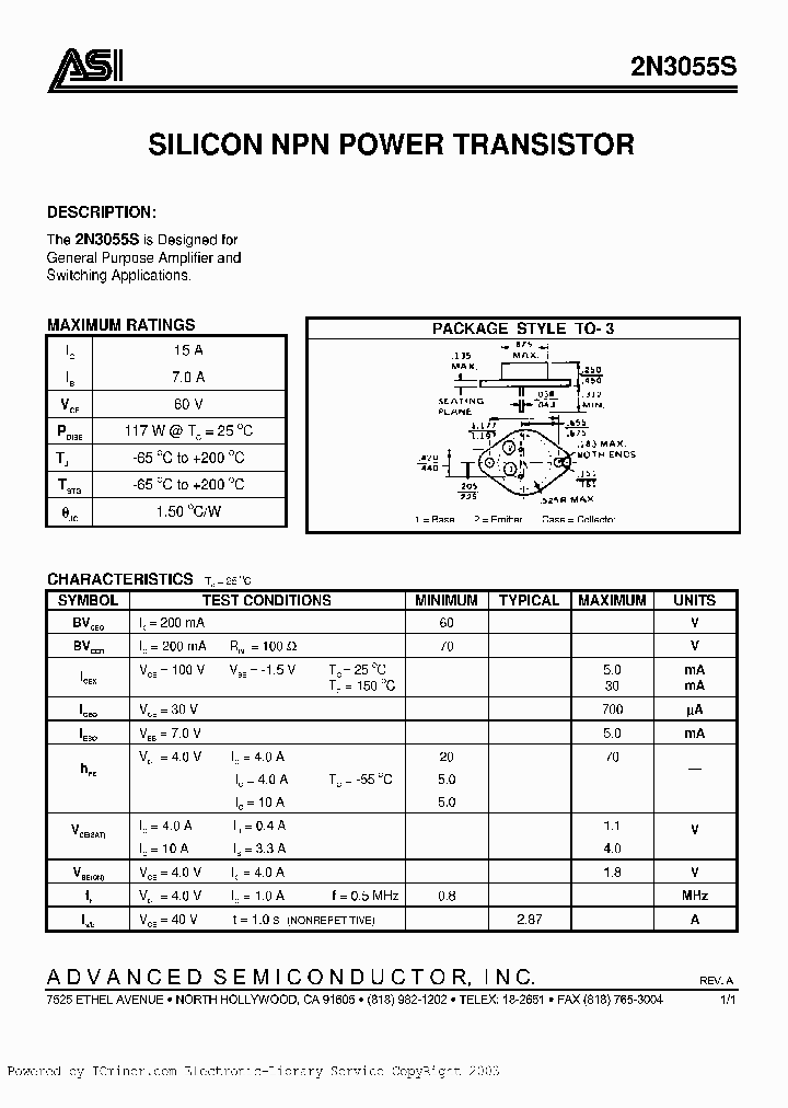 2N3055S_824044.PDF Datasheet