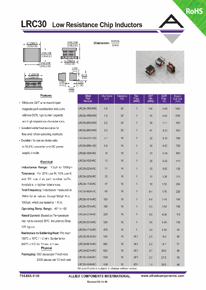LRC30-4R7K-RC_1442321.PDF Datasheet