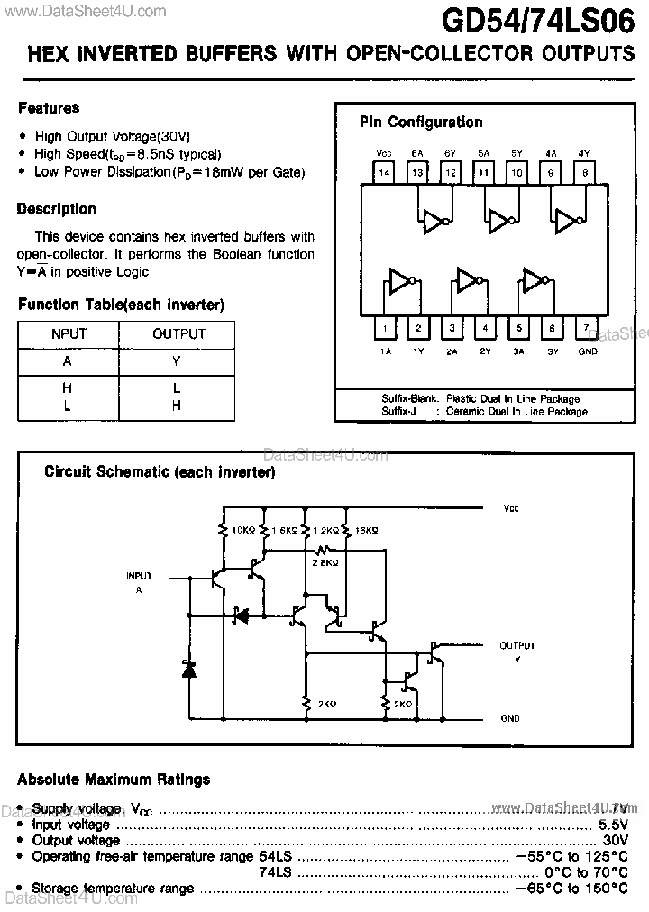 GD74LS06_1364720.PDF Datasheet