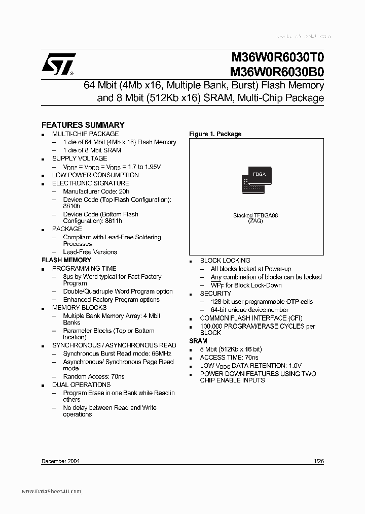 M36W0R6030B0_1378869.PDF Datasheet