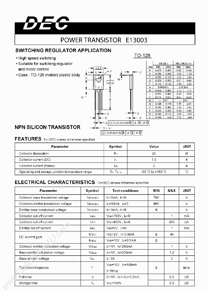 E13003_1379707.PDF Datasheet