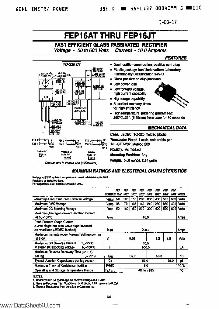 FEN16XT_1405853.PDF Datasheet
