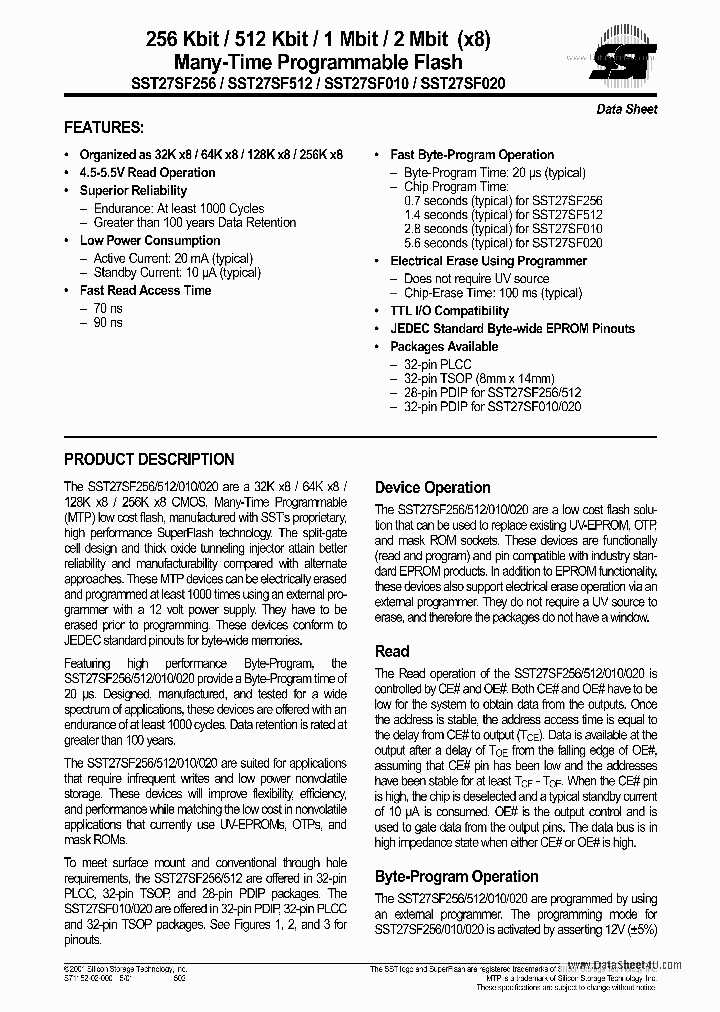 27SF020_1408572.PDF Datasheet