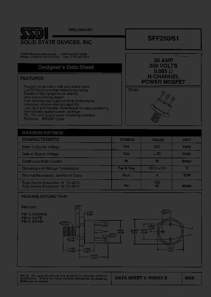 SFF250-61_824190.PDF Datasheet