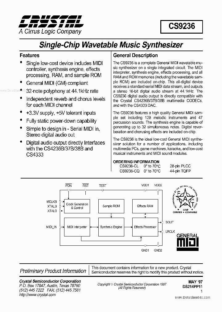 CS9236_1399026.PDF Datasheet