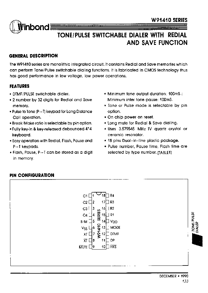 W91419A_825115.PDF Datasheet