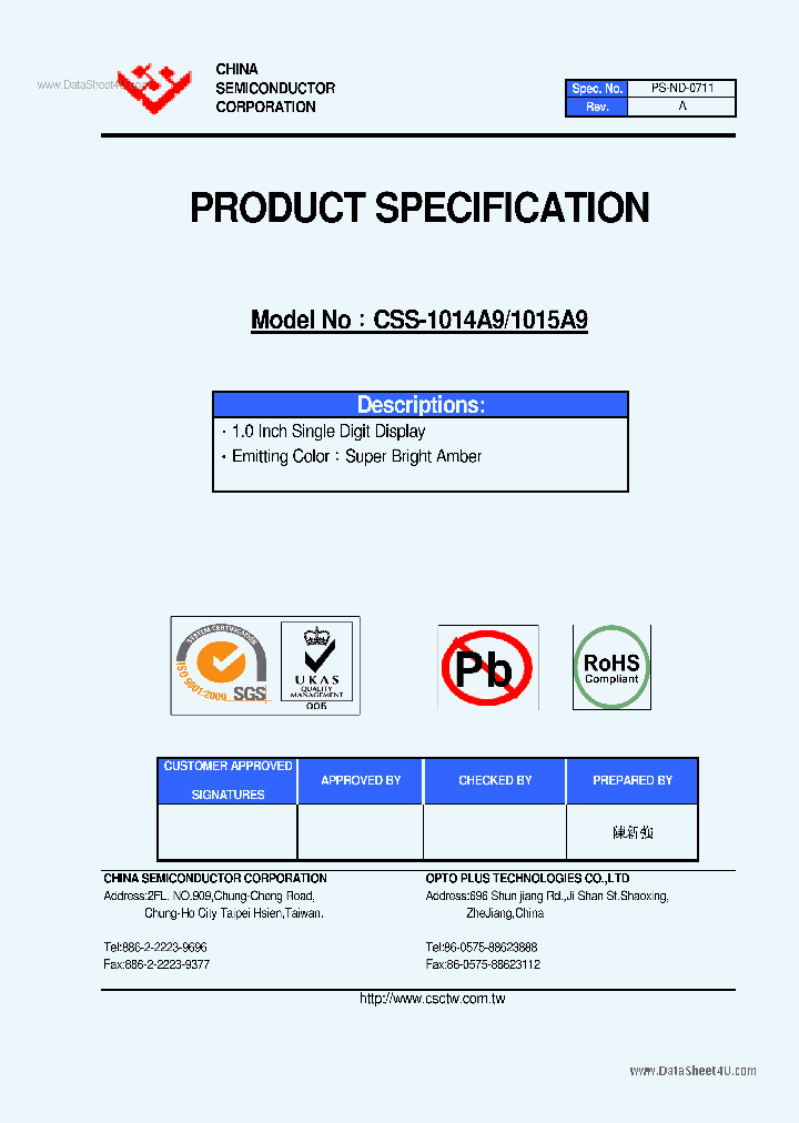 CSS-1014A9_1410010.PDF Datasheet