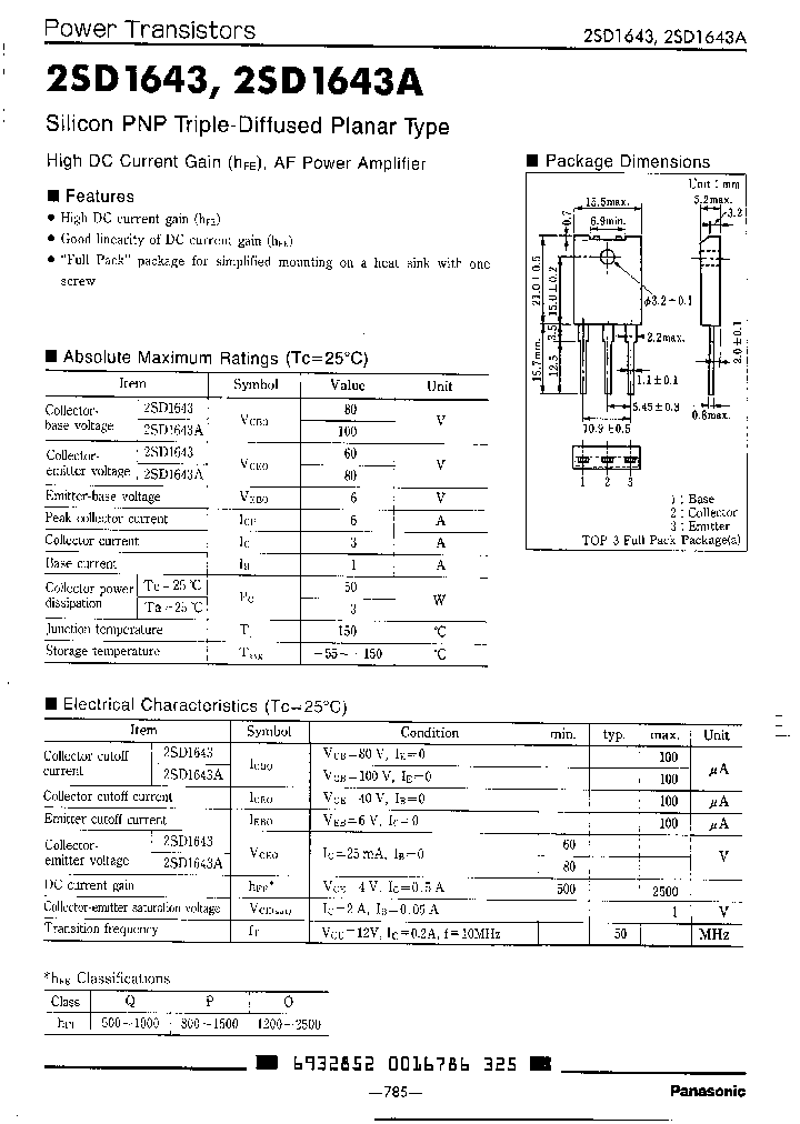 2SD1643_825379.PDF Datasheet