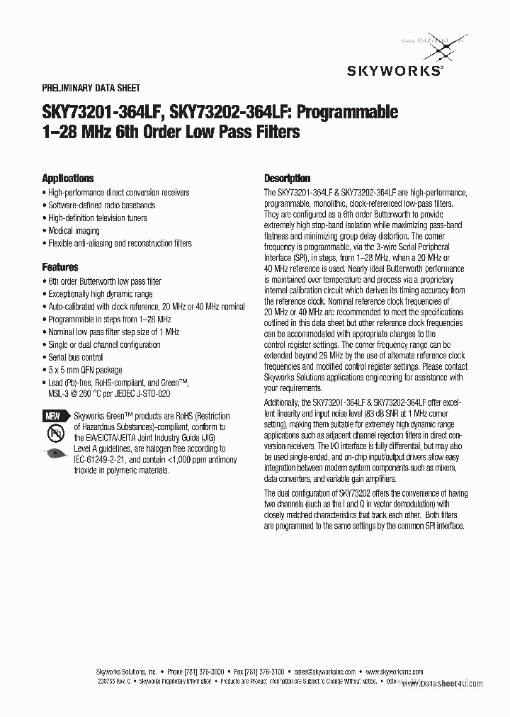 SKY73202-364LF_1410430.PDF Datasheet
