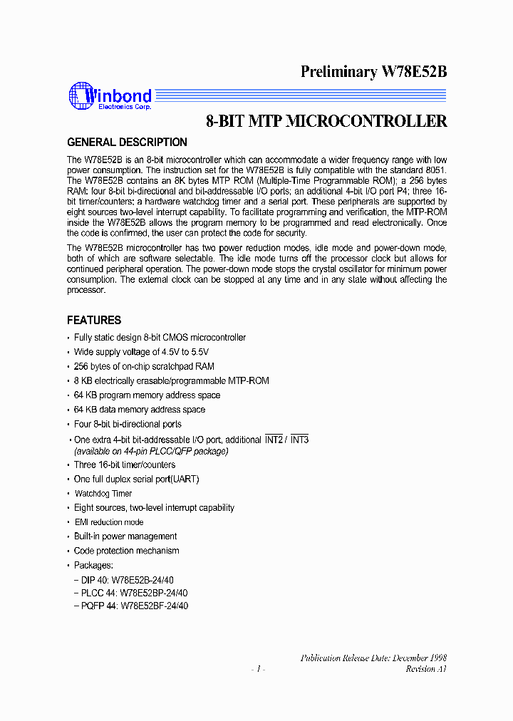 W78E51-33_824497.PDF Datasheet