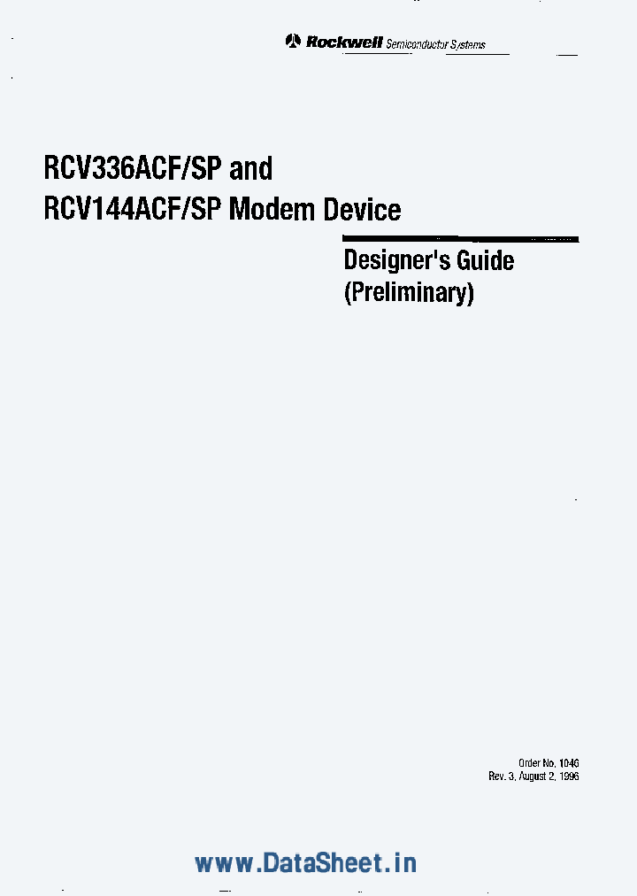 RCV144ACF_1301558.PDF Datasheet