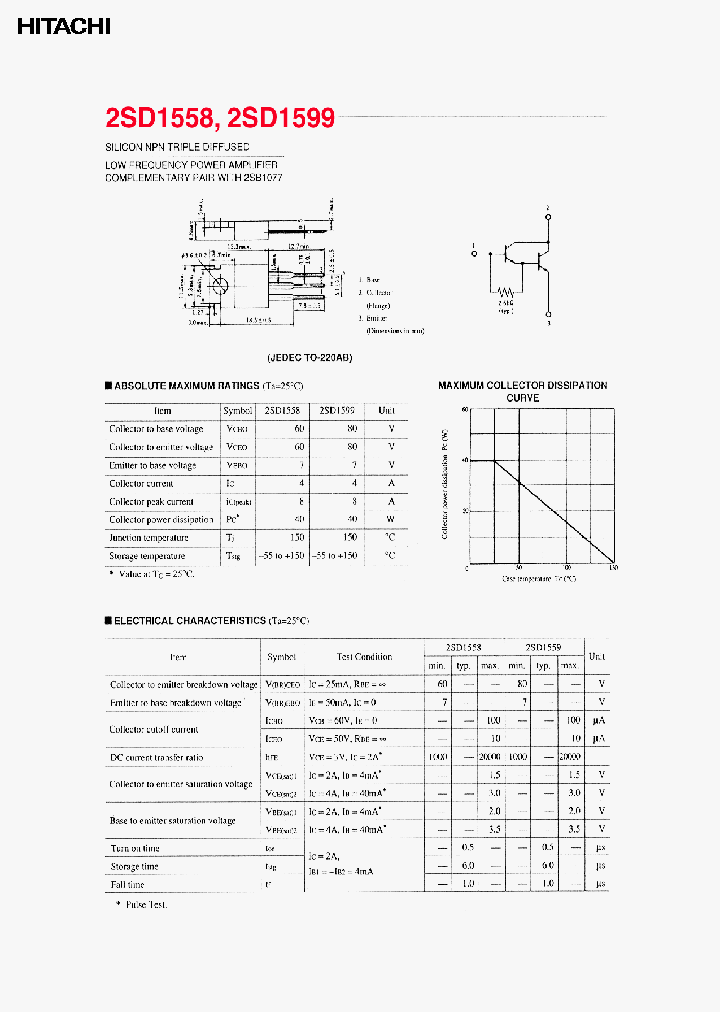 2SD1558_825170.PDF Datasheet