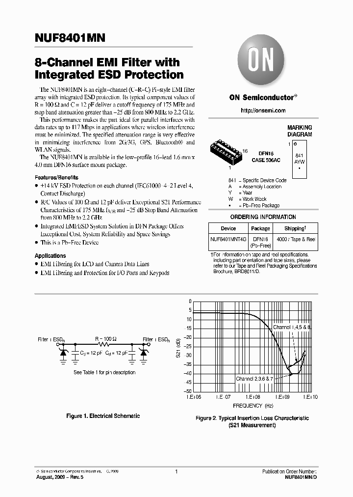 NUF8401MN_1455443.PDF Datasheet