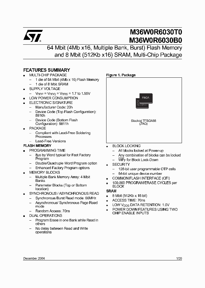 M36W0R6030B0ZAQ_1457262.PDF Datasheet