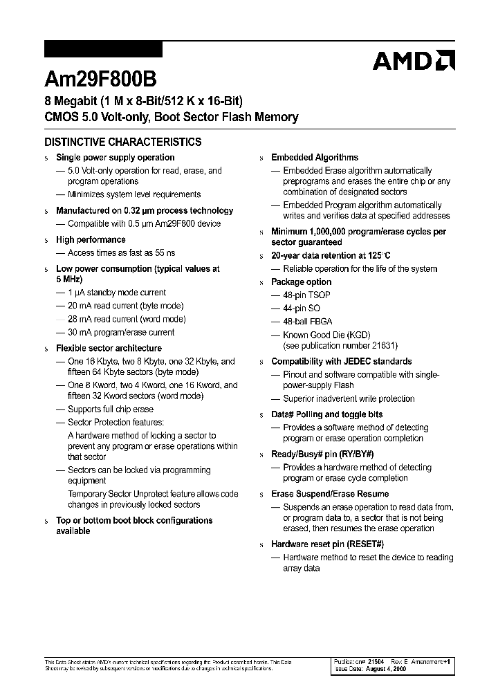 AM29F800BT-90WBC_828266.PDF Datasheet