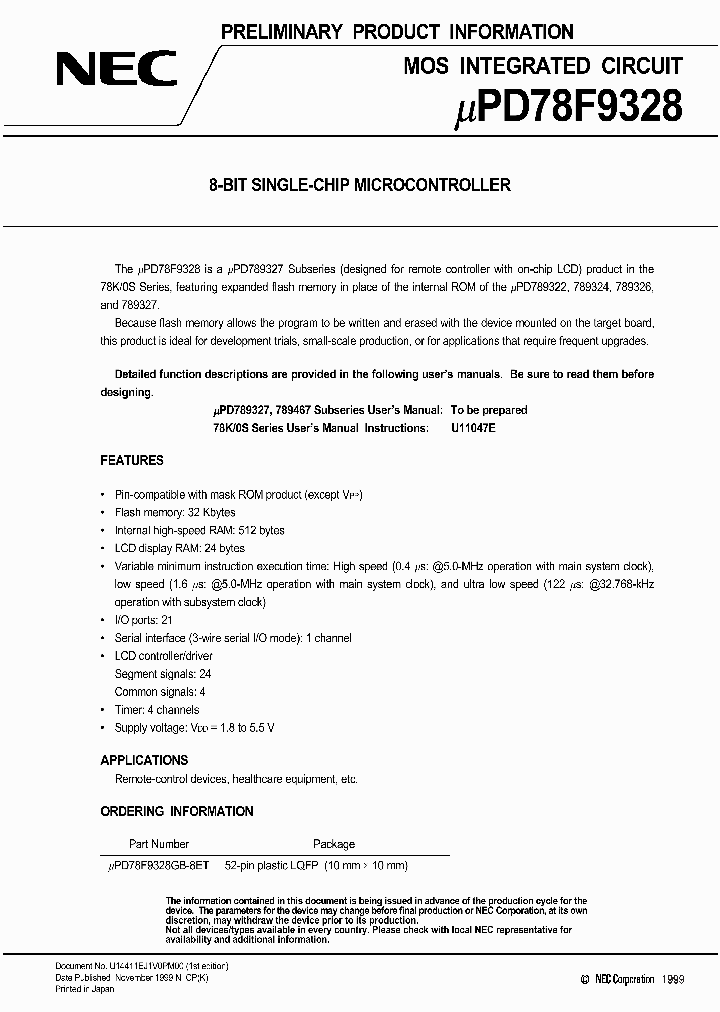 UPD78F9328_829091.PDF Datasheet