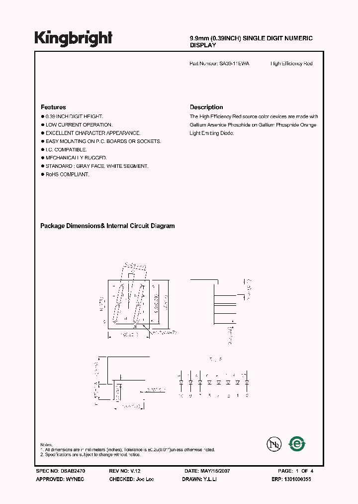 SA39-11EWA_1462388.PDF Datasheet