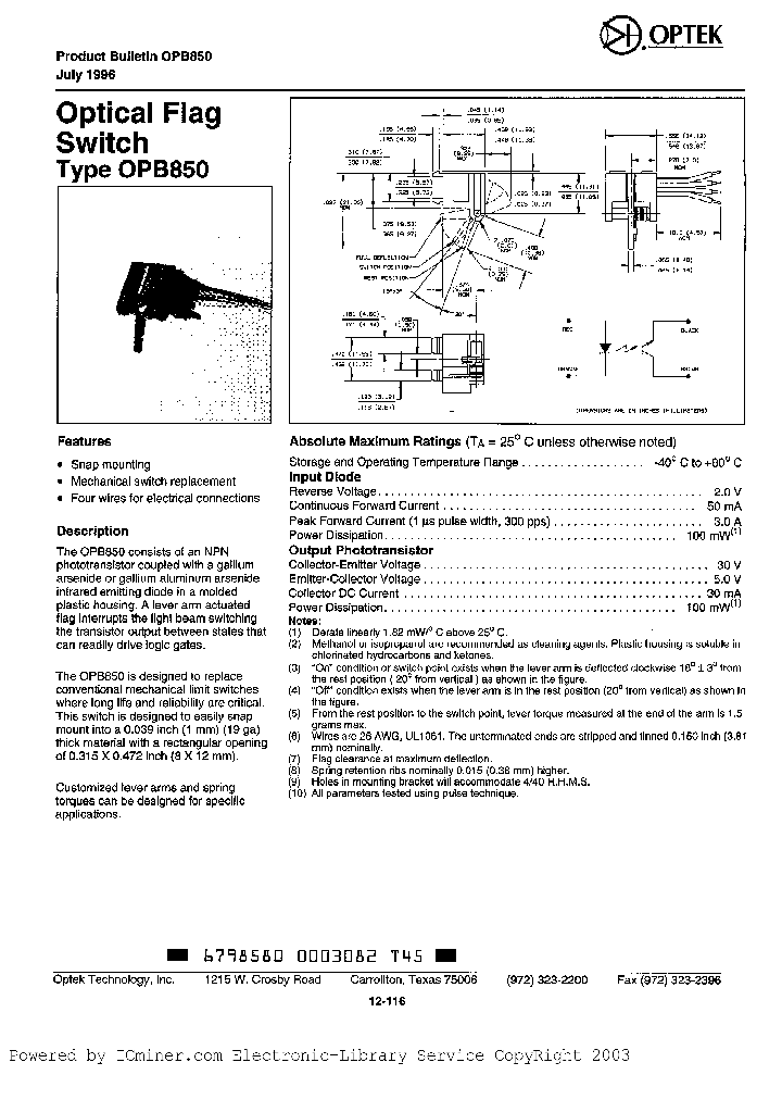 OPB850_830516.PDF Datasheet