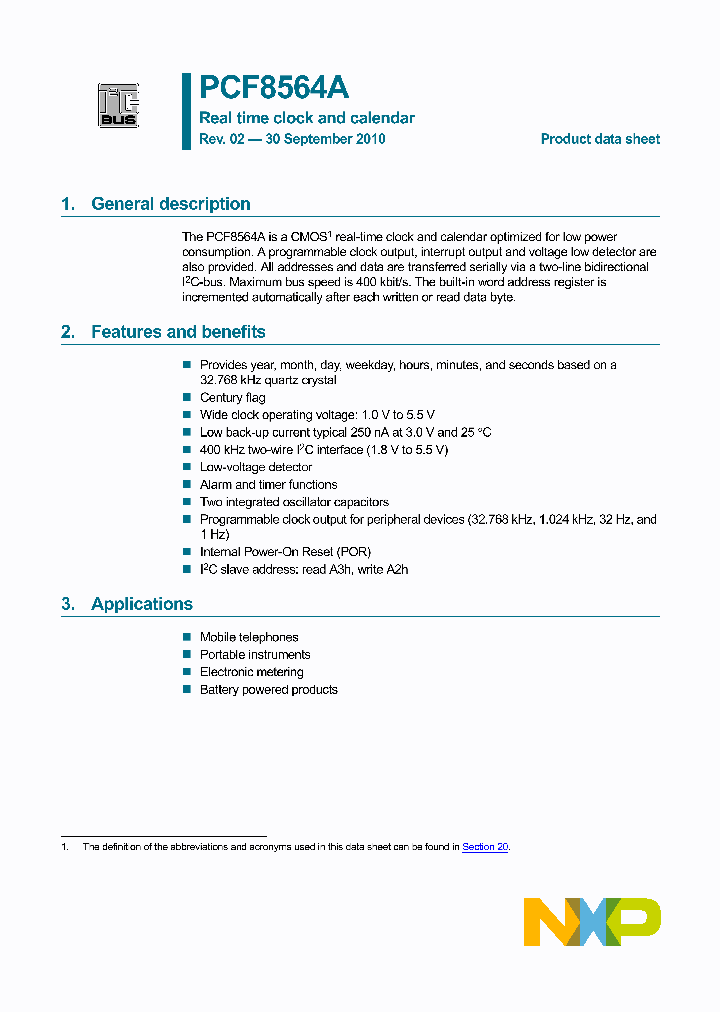 PCF8564ACX91005_830734.PDF Datasheet