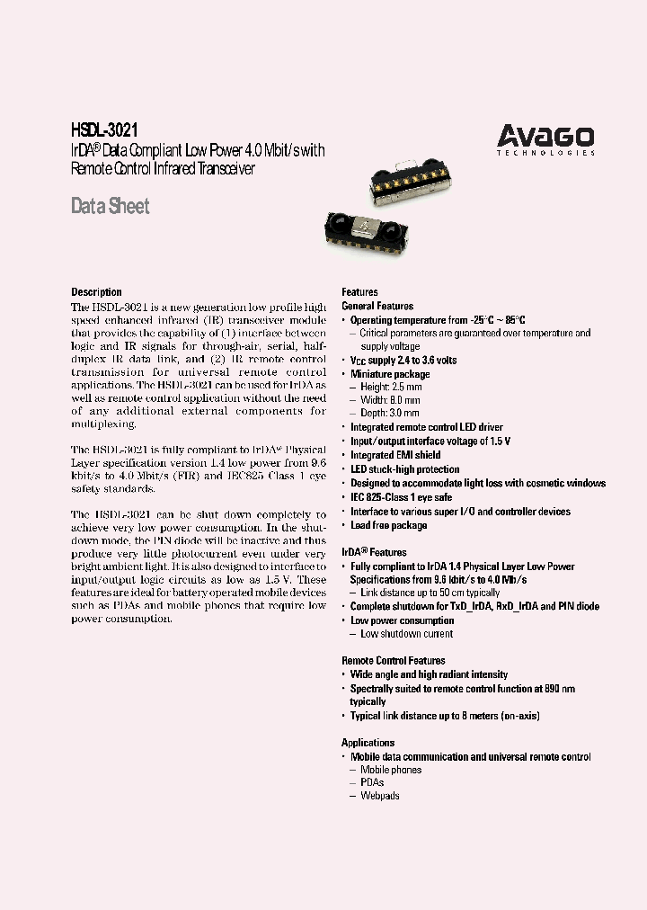 HSDL-3021_831039.PDF Datasheet