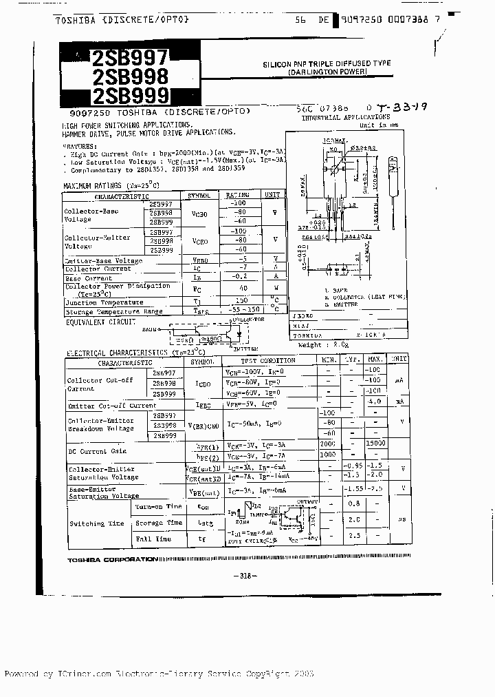 2SB999_831578.PDF Datasheet