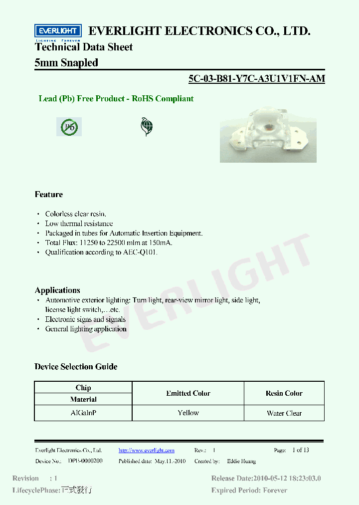 5C-03-B81-Y7C-A3U1V1FN-AM_1466265.PDF Datasheet