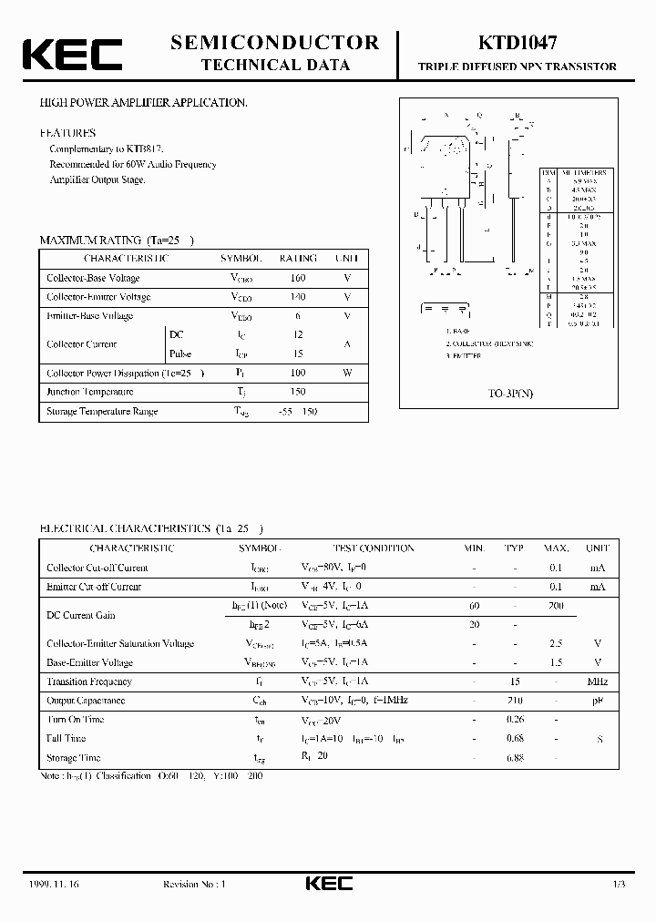 KTD1047_1467092.PDF Datasheet