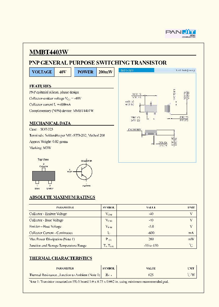 MMBT4403WTR13_835255.PDF Datasheet