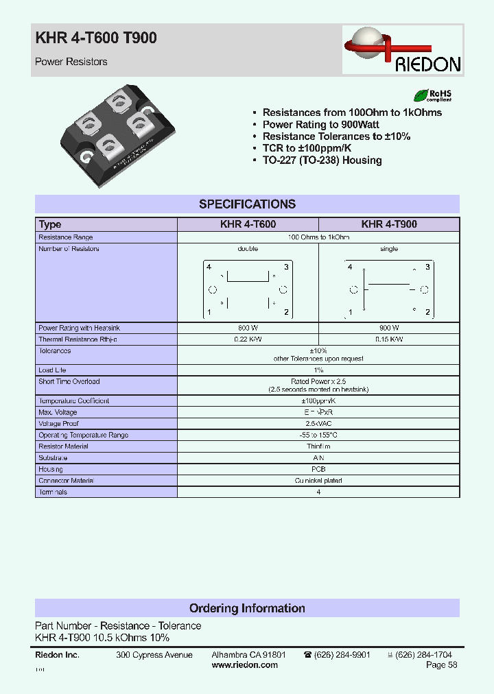 KHR4-T600_1482603.PDF Datasheet