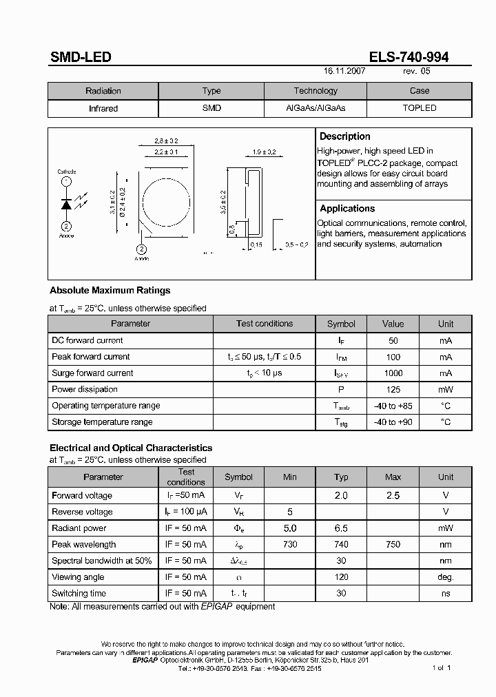 ELS-740-994_1484908.PDF Datasheet
