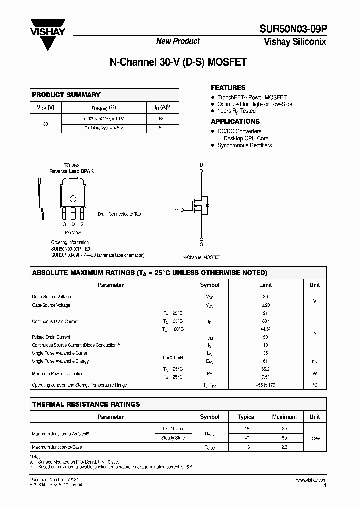 SUR50N03-09P_1485241.PDF Datasheet