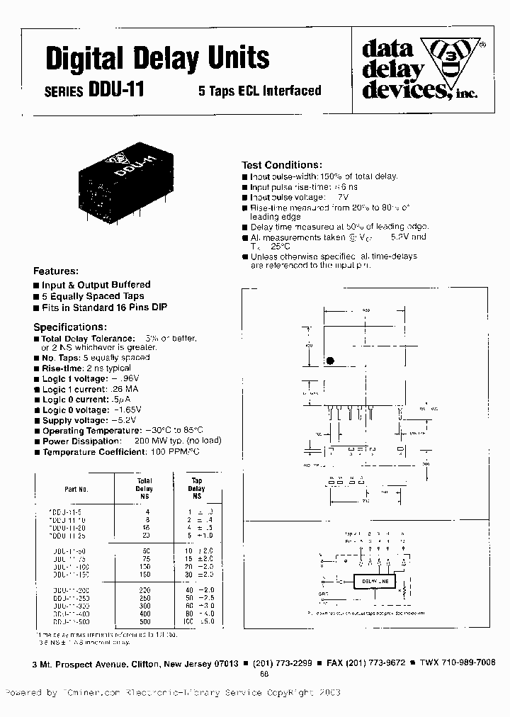 DDU-11-25_841239.PDF Datasheet