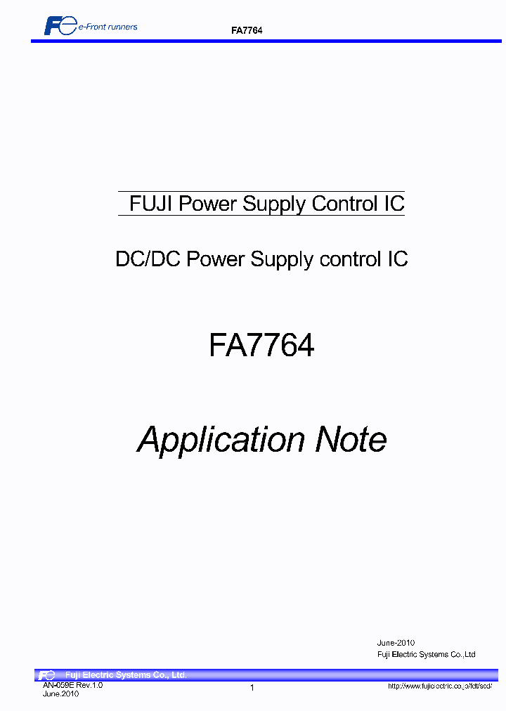 FA7764_1487968.PDF Datasheet
