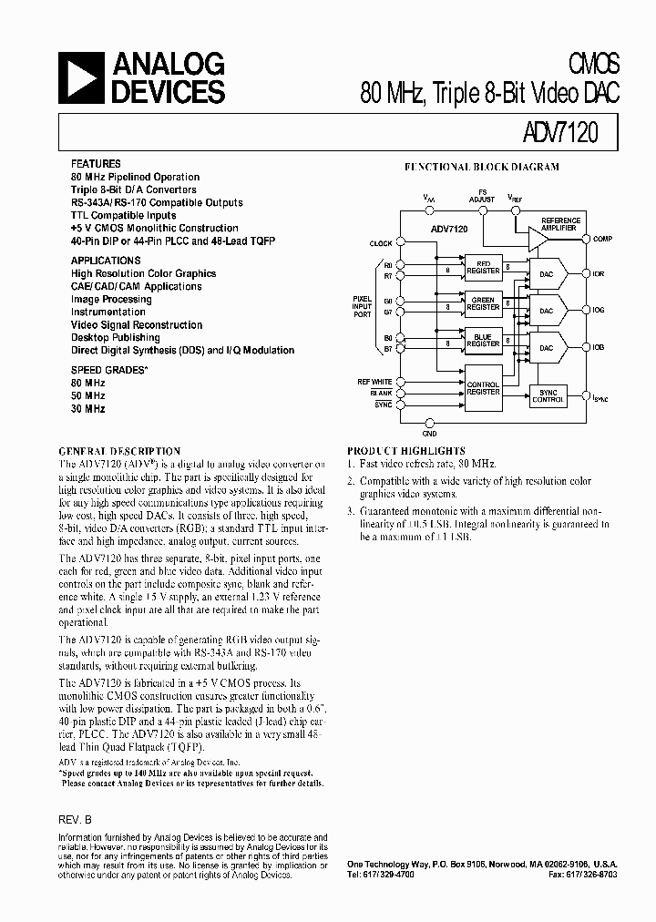 ADV7120KP30-REEL_1488308.PDF Datasheet