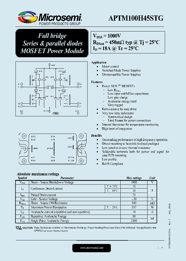 APTM100H45STG_1491060.PDF Datasheet