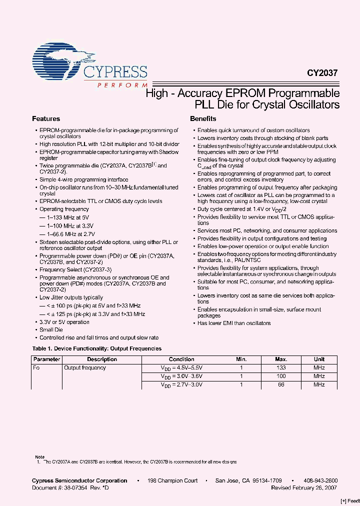 CY2037-3WAF_841971.PDF Datasheet