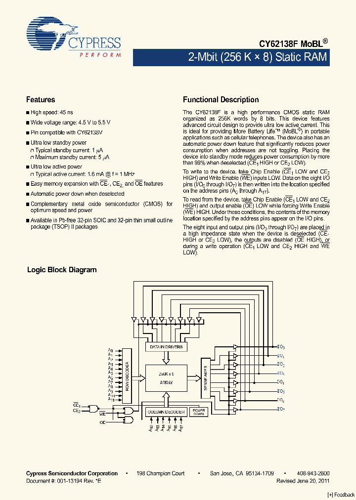 CY62138FLL-45ZSXI_1494955.PDF Datasheet