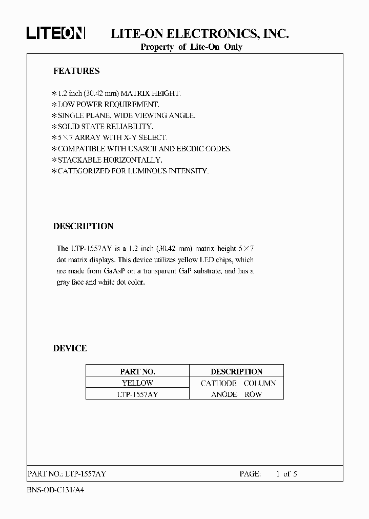 LTP-1557AY_1493881.PDF Datasheet