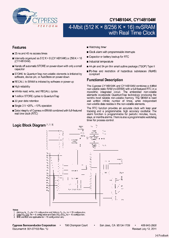 CY14B104K-ZS45XI_1494900.PDF Datasheet