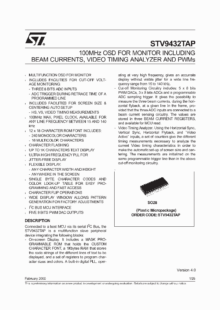 STV9432TAP_1496153.PDF Datasheet