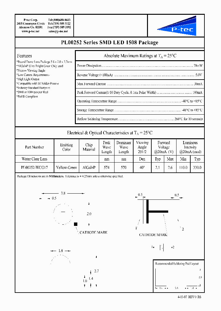 PL00252-WCG17_1498948.PDF Datasheet