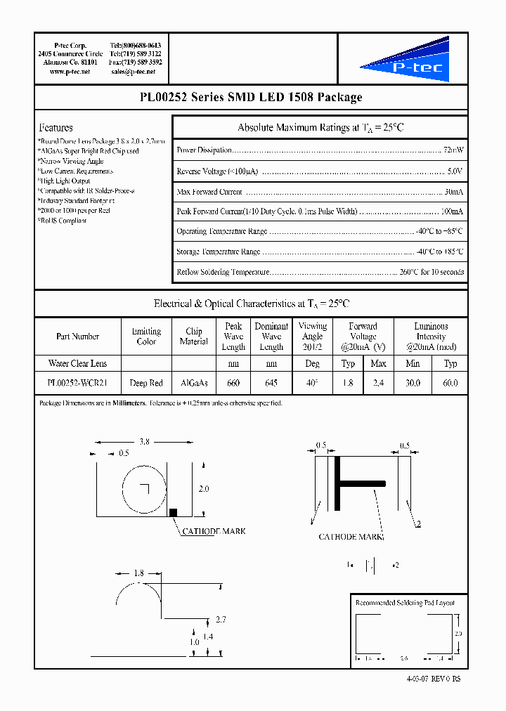 PL00252-WCR21_1498950.PDF Datasheet