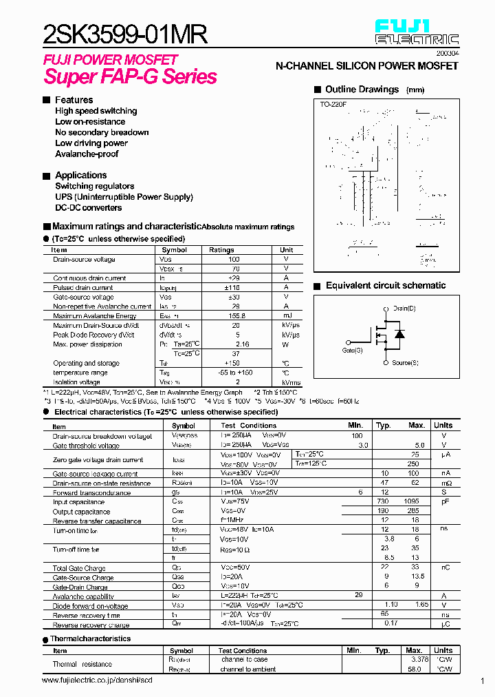 2SK3599-01MR_1500878.PDF Datasheet