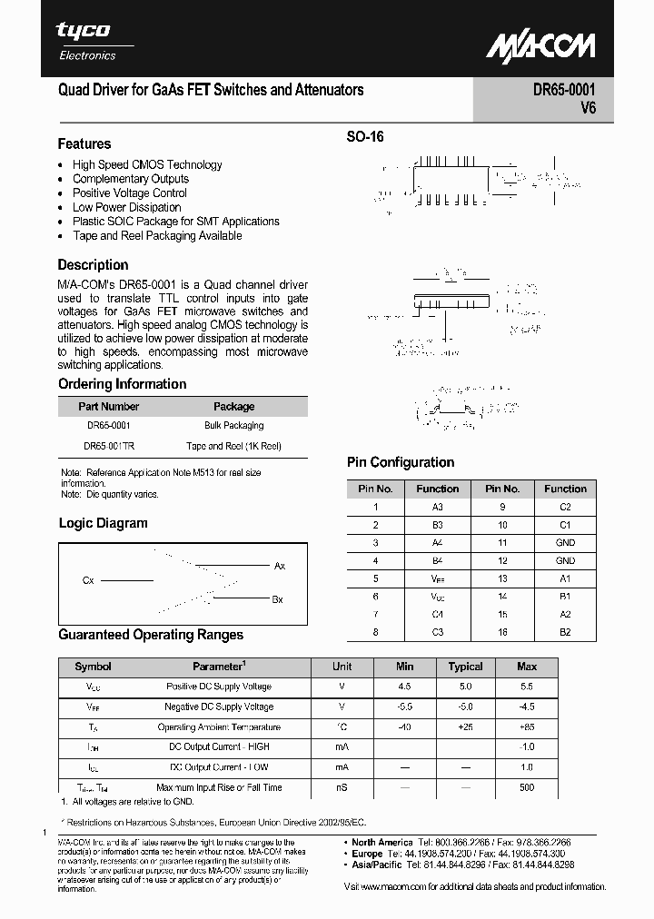 DR65-00011_1502580.PDF Datasheet