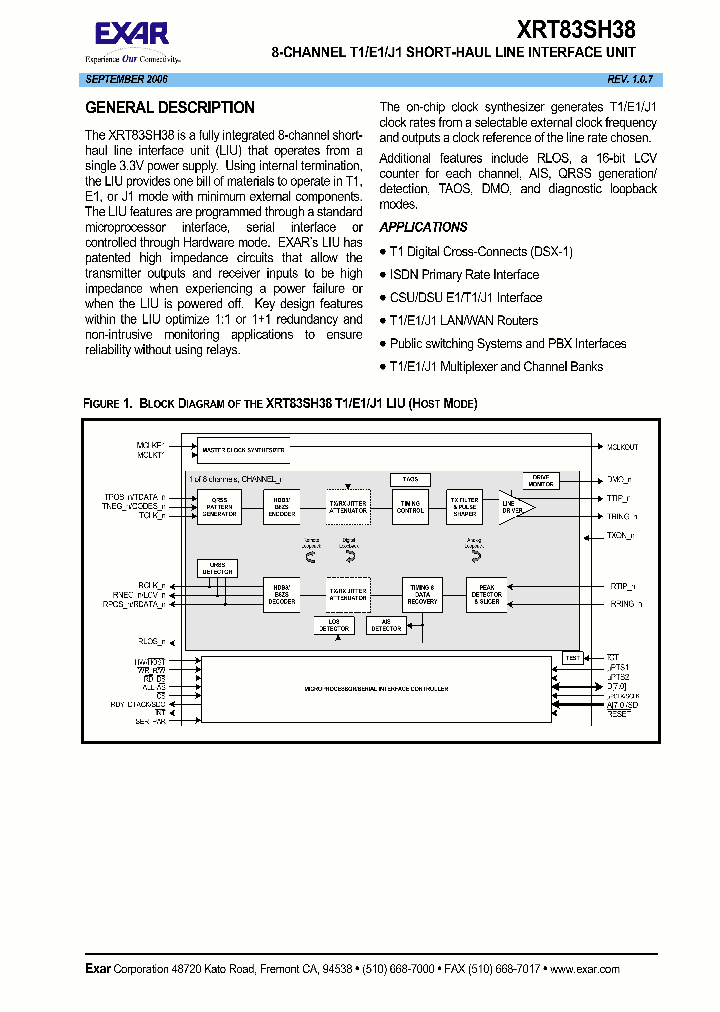 XRT83SH380609_1506938.PDF Datasheet