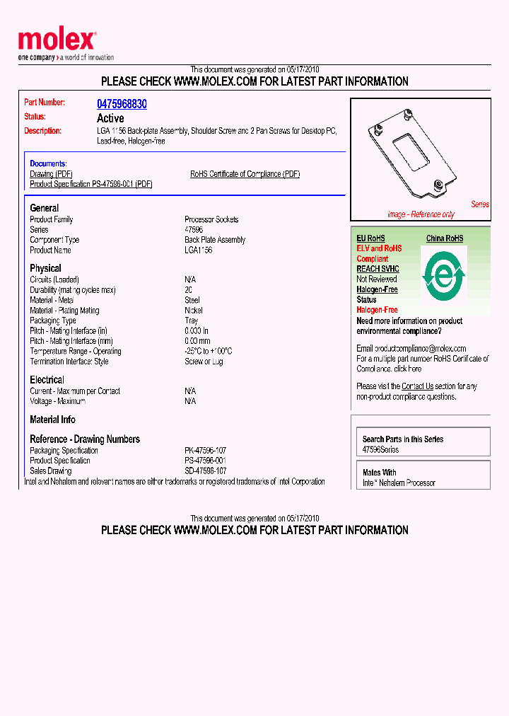 47596-8830_1509942.PDF Datasheet
