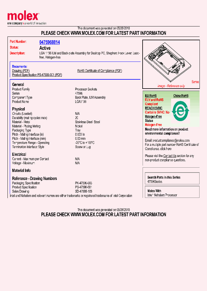 47596-8814_1509940.PDF Datasheet