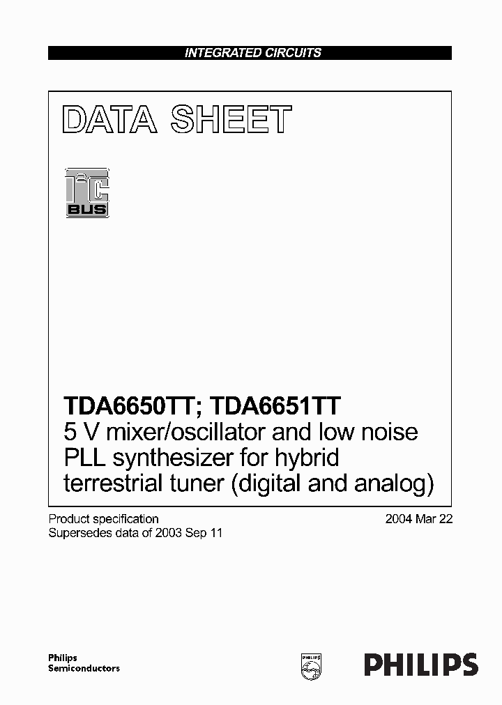 TDA6650_1512616.PDF Datasheet