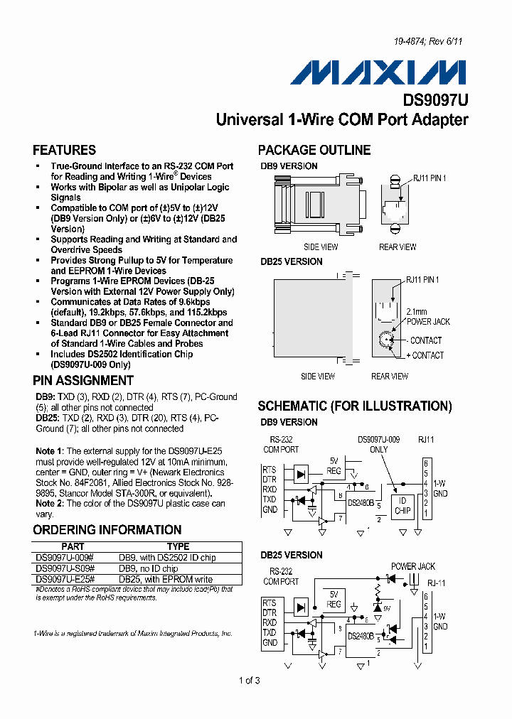 DS9097U-S09_1518487.PDF Datasheet